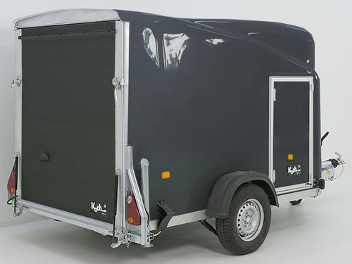 Debon Kofferanhänger Cargo 1300 Vollpoly 150x290cm H160cmTürgrau-Neu