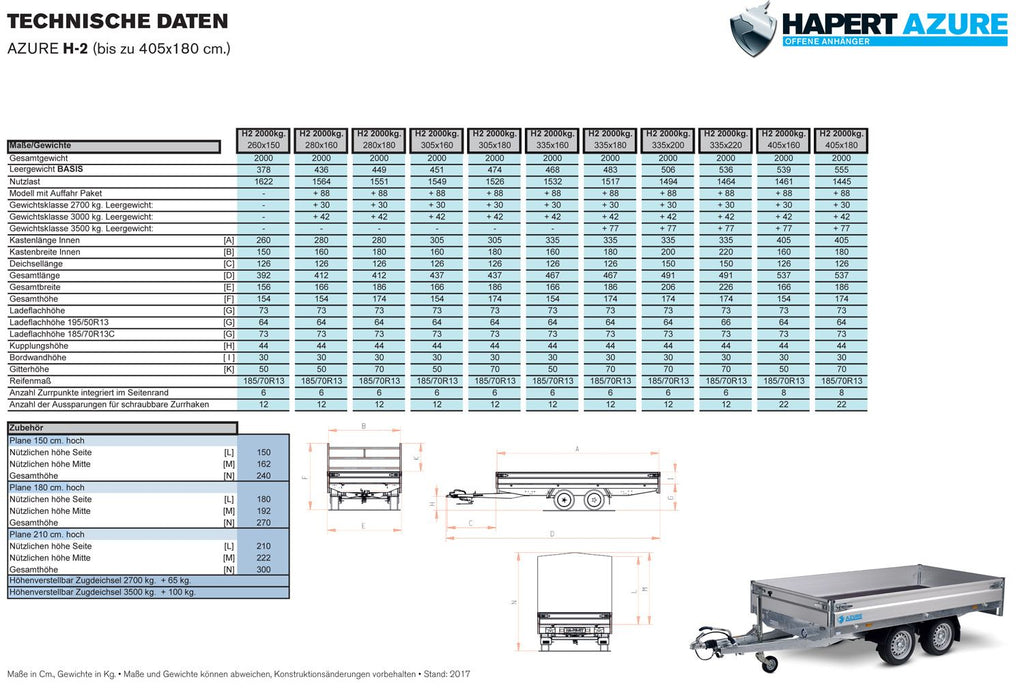 Hapert Azure H-2 - 3000 - 3350 x 1600 Multi