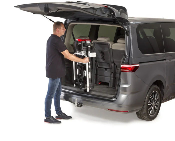 UEBLER i41 S Fahrradträger 4 Räder mit 90° Abklappung faltbar